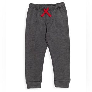 Tag Dark Gray Kids Jogger Sweatpants with Red Drawstring